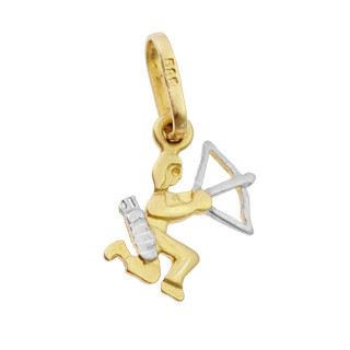Złoty wisiorek zawieszka znak zodiaku strzelec