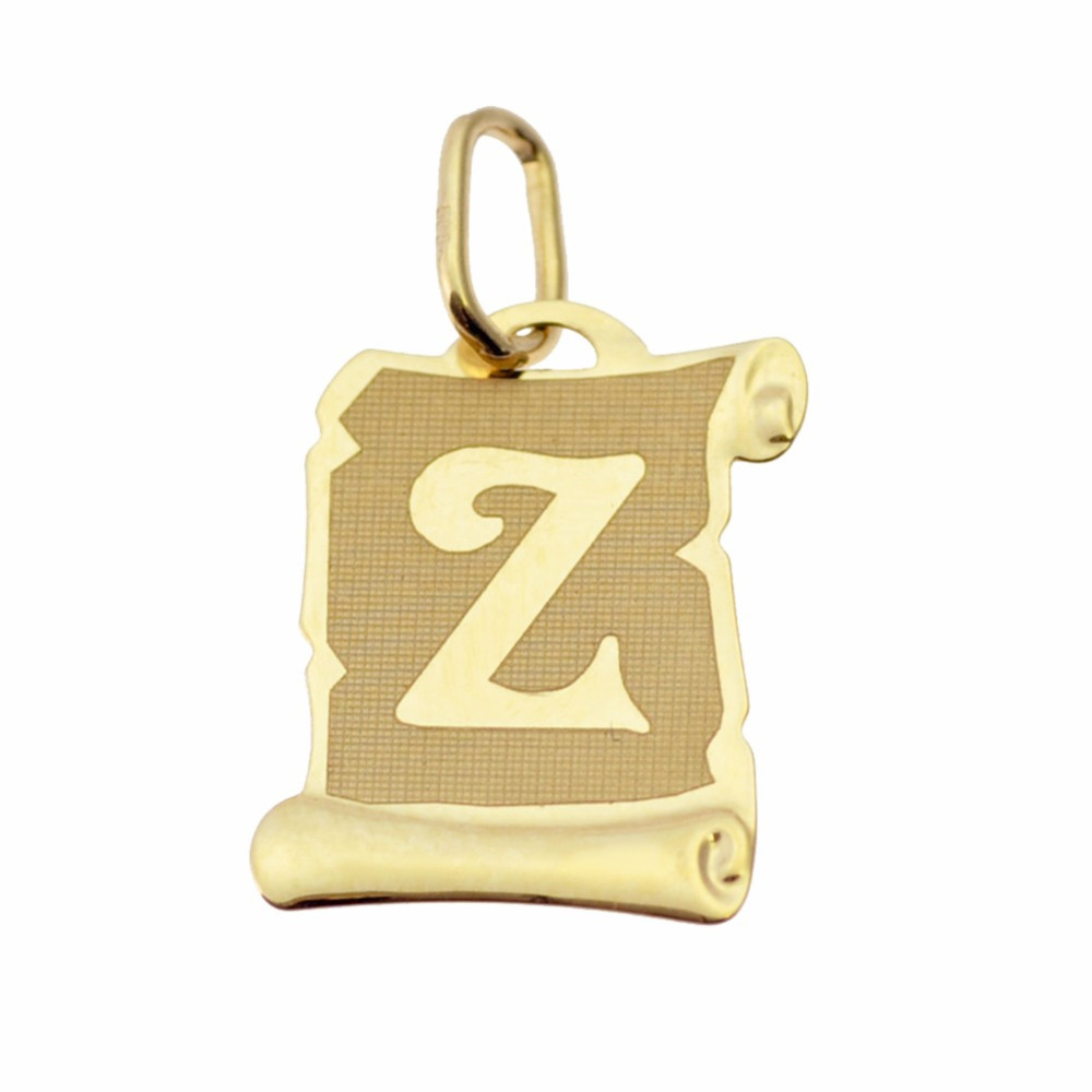 Złoty wisiorek zawieszka litera Z
