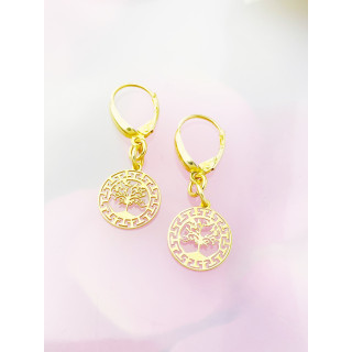 copy of Złote kolczyki przecinki z cyrkoniami