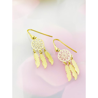 copy of Złote kolczyki przecinki z cyrkoniami