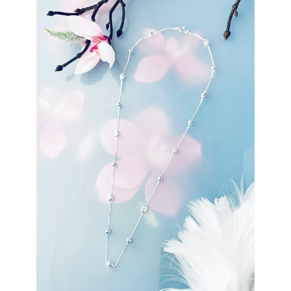 Ball 925 Silber Halskette Halsband Damen Kinder