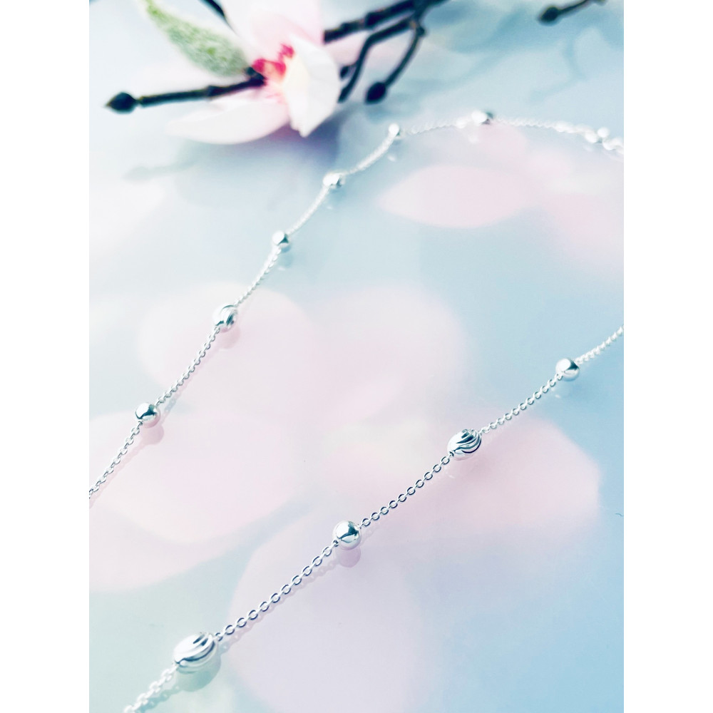 Ball 925 Silber Halskette Halsband Damen Kinder