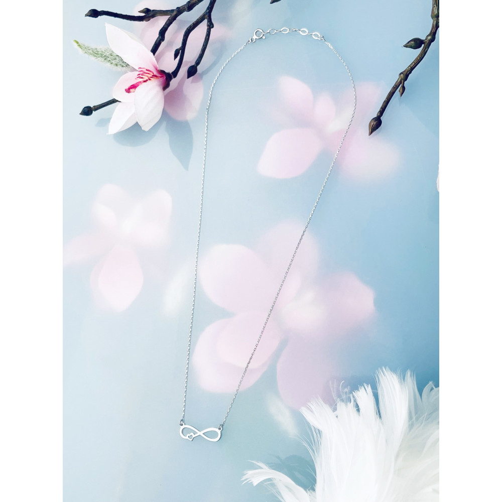 Herz Infinity 925 Silber Halskette Halsband Damen Kinder