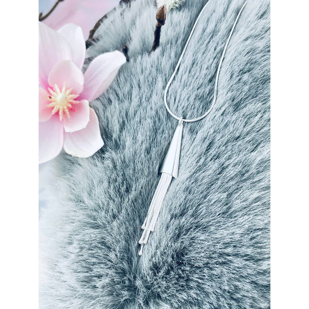 Qualle 925 Silber Halskette Halsband