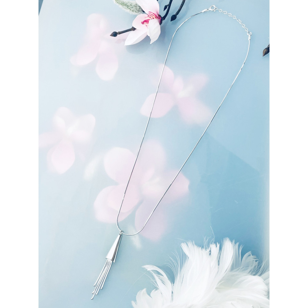 Qualle 925 Silber Halskette Halsband