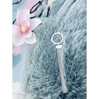 Kreis 925 Silber Halskette Halsband