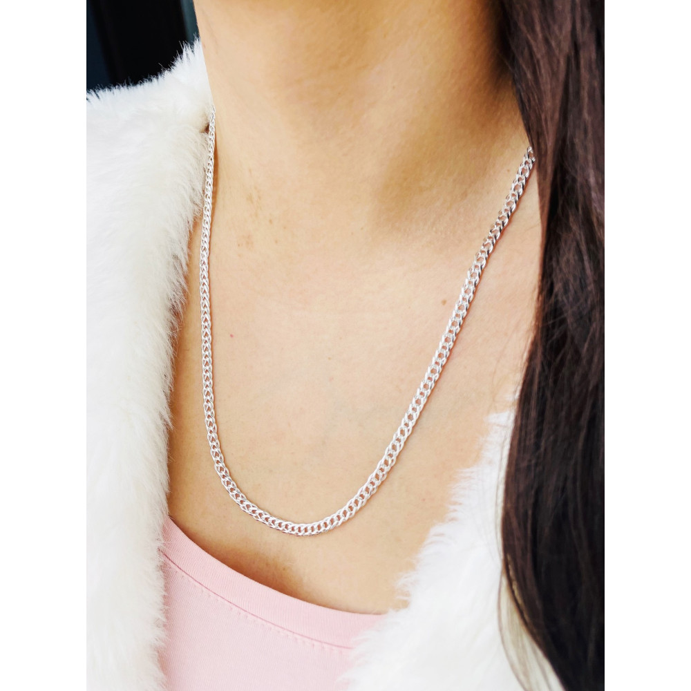 925 Silber Rombo Halskette Collier