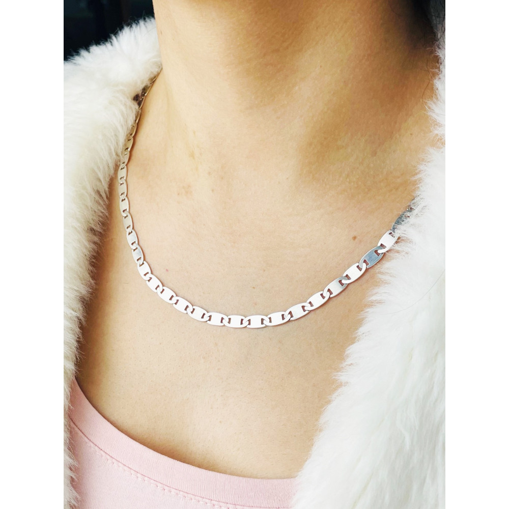 925 Silber Marine Halskette