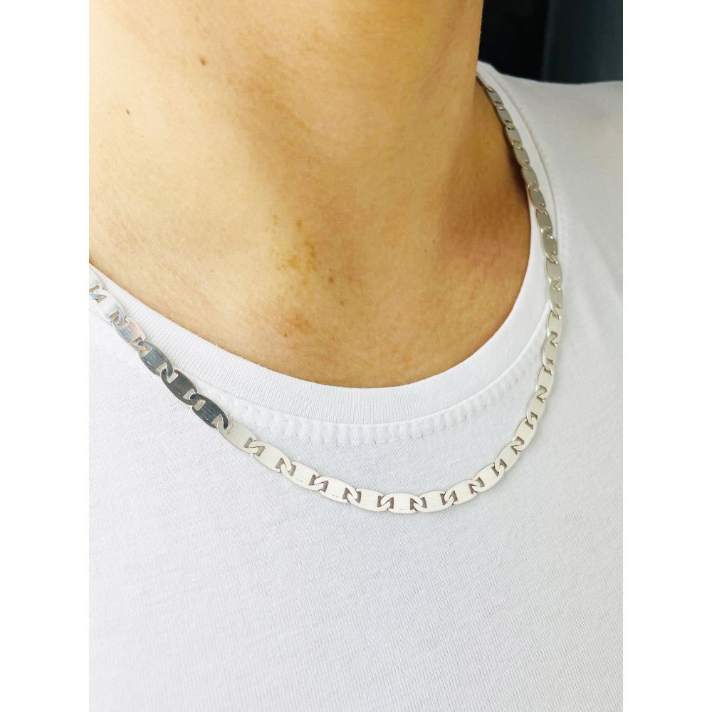 925 Silber Marine Halskette