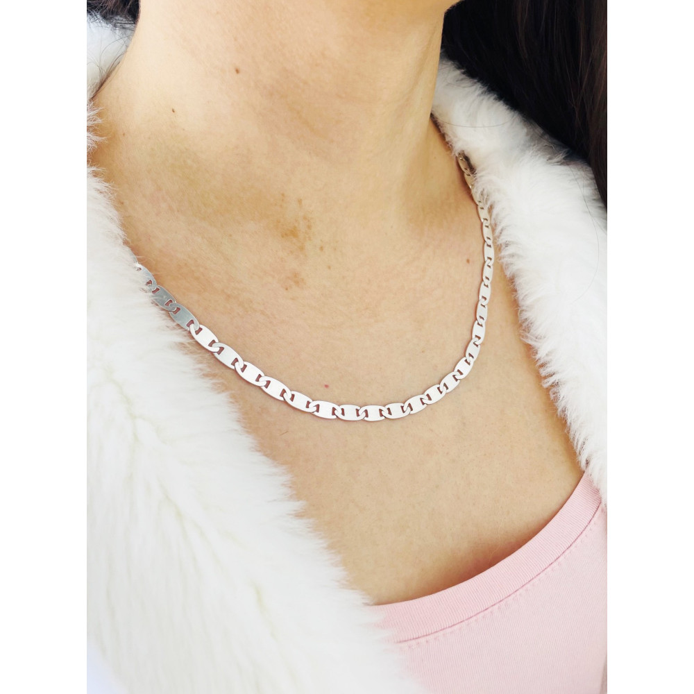 925 Silber Marine Halskette