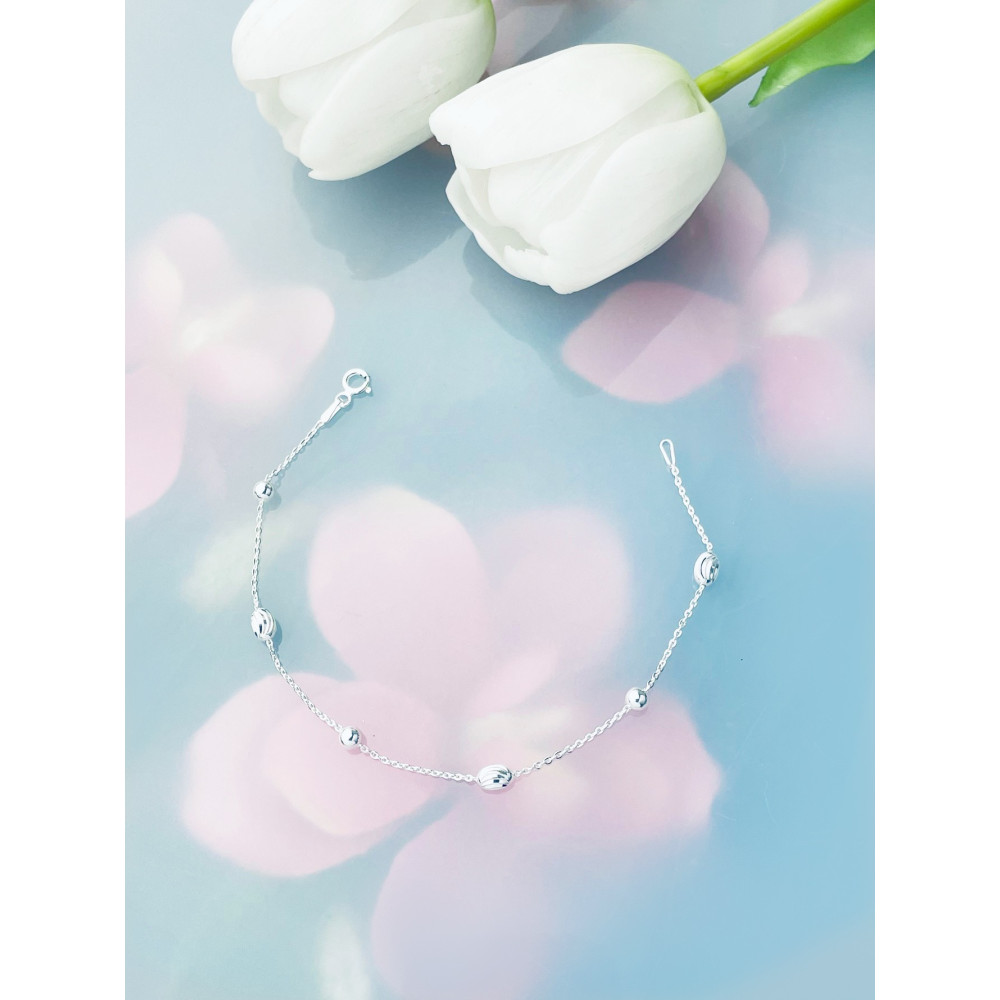 Ball 925 Silber Armband