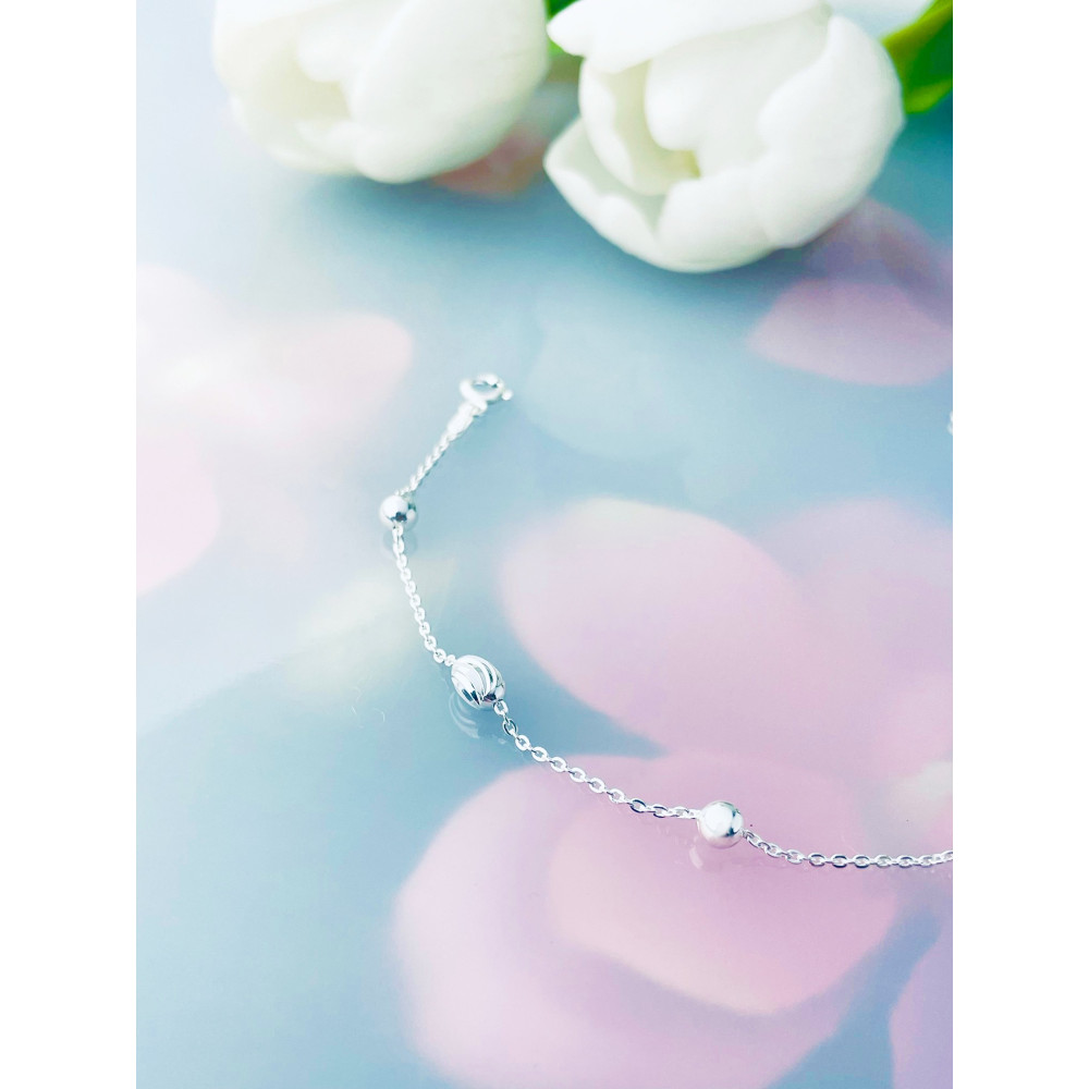 Ball 925 Silber Armband