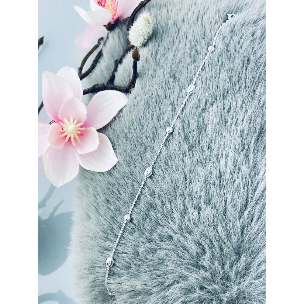 copy of Złota bransoletka celebrytka serce nieskończoność