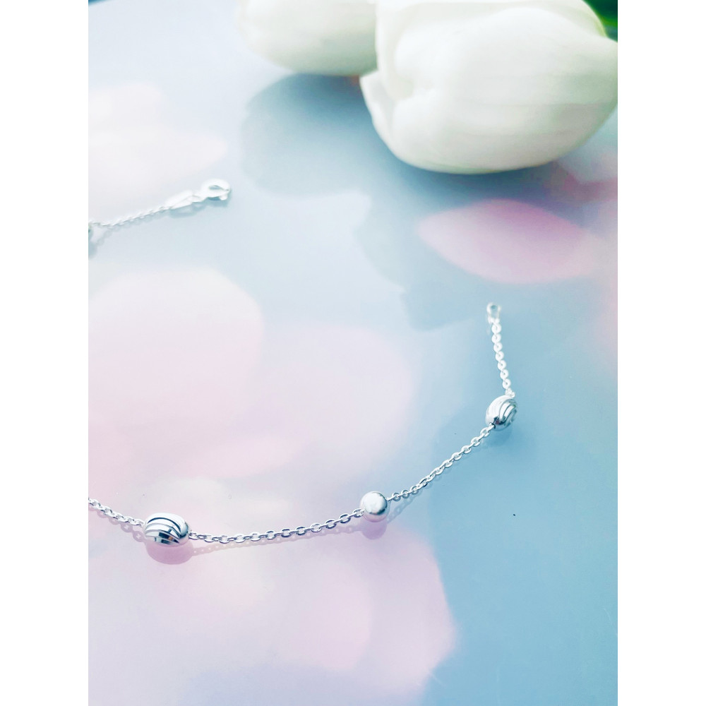 Ball 925 Silber Armband