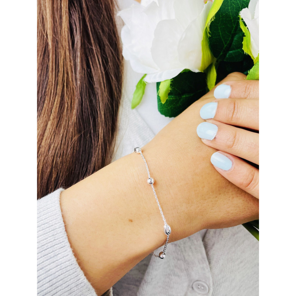 Ball 925 Silber Armband