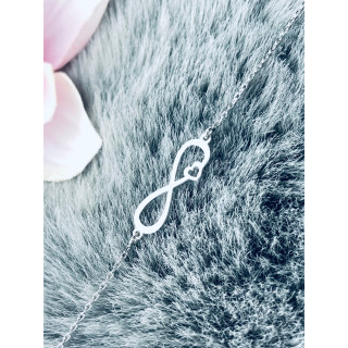 Herz Infinity Armband 925 Silber Damen Kinder