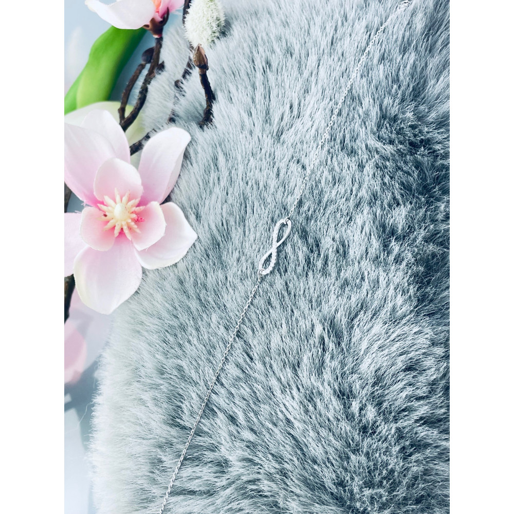 Infinity mit Zirkonia Armband 925 Silber Damen Kinder