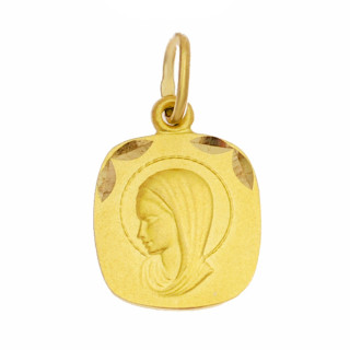 Złoty Medalik Zawieszka Matka Boska Madonna