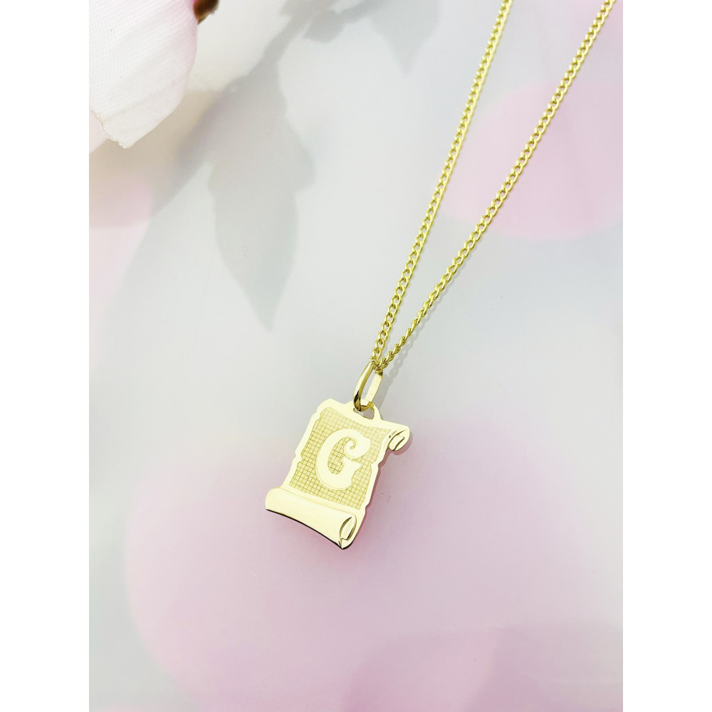 copy of Złoty wisiorek zawieszka rozeta ażurowa