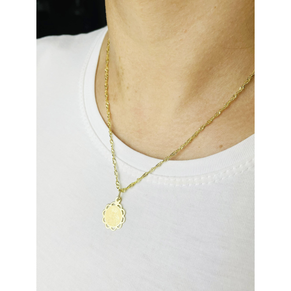 Anhänger Madonna Maria mit Jesuskind Goldanhänger