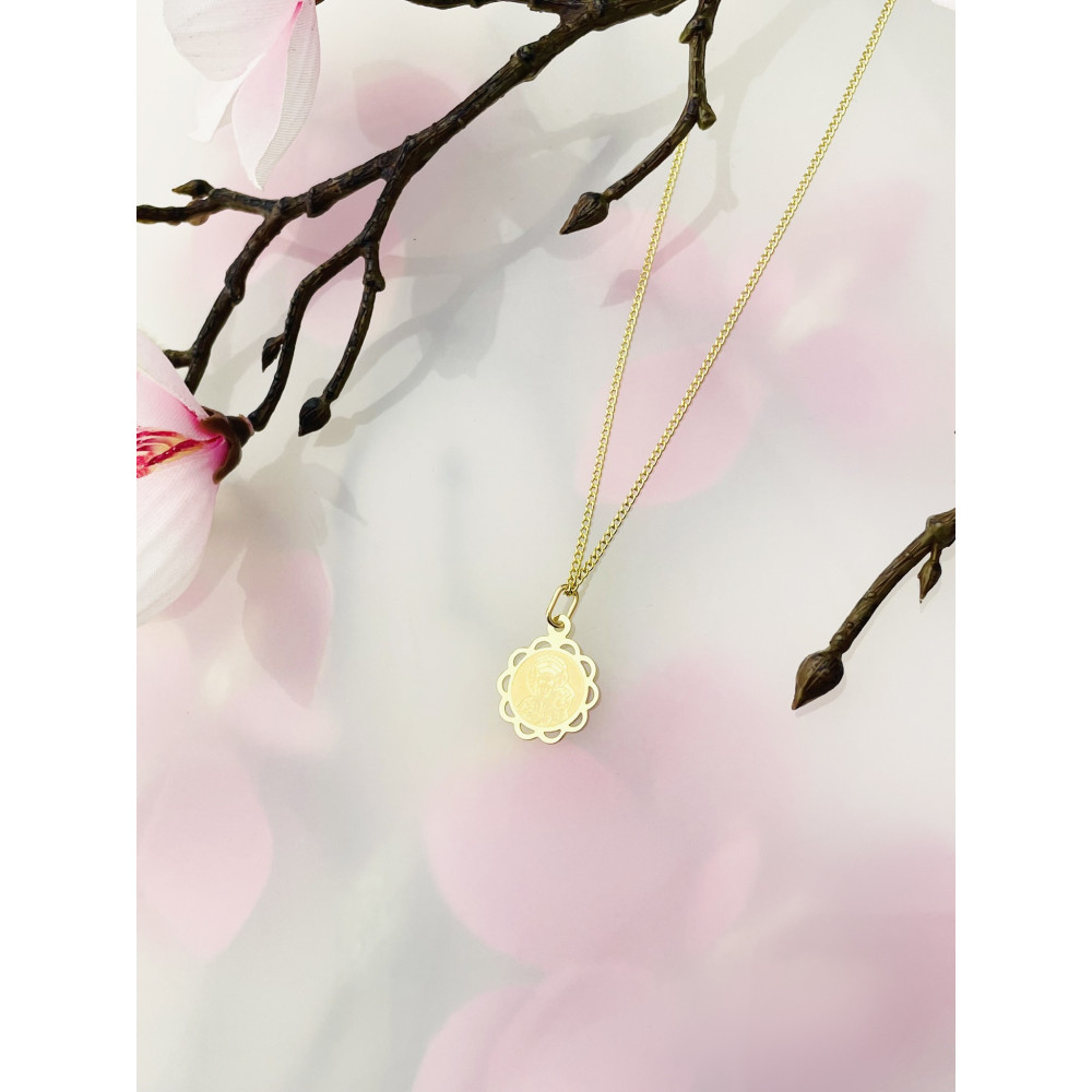 Anhänger Madonna Maria mit Jesuskind Goldanhänger