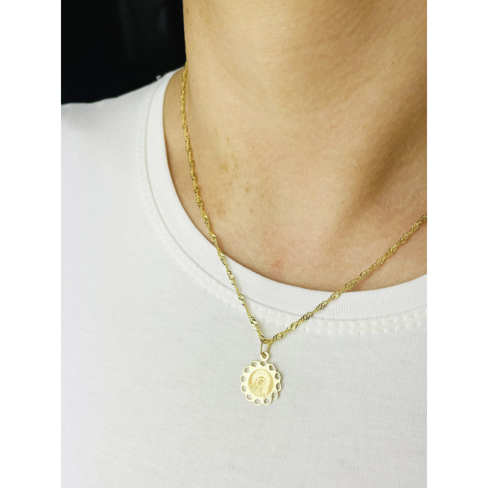 Anhänger Madonna Maria mit Jesuskind Goldanhänger