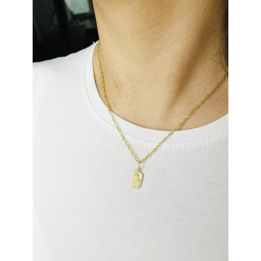 Złoty Medalik Zawieszka Matka Boska Częstochowska