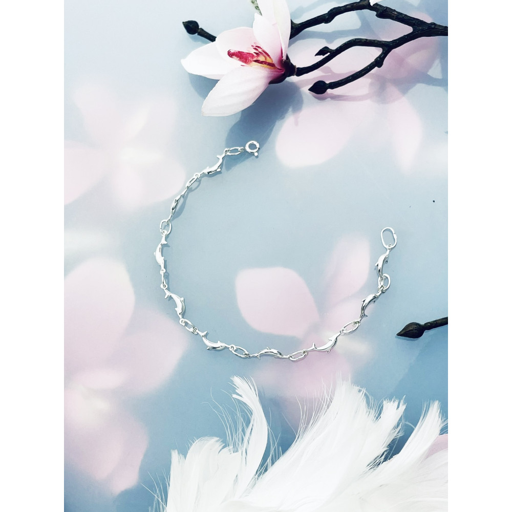 Delphin Armband 925 Silber Damen Kinder