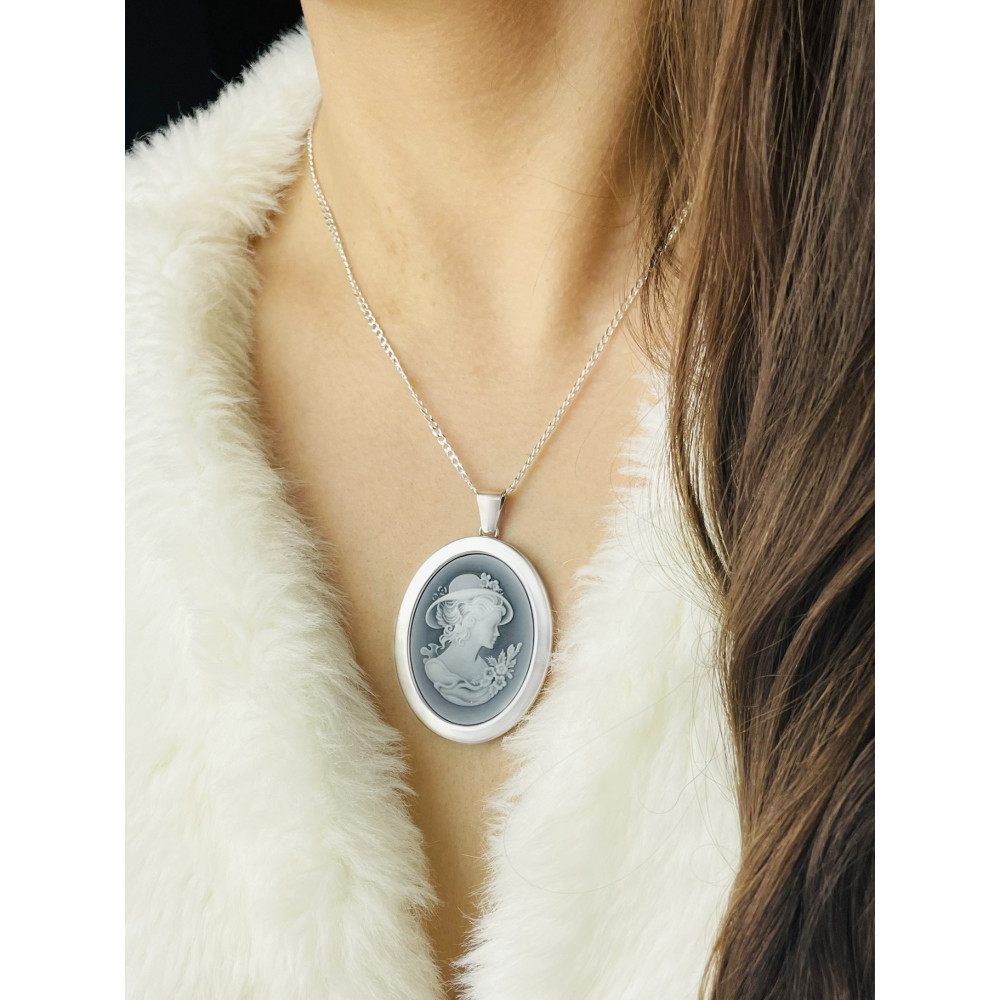 Kamea 925 Silber Anhänger