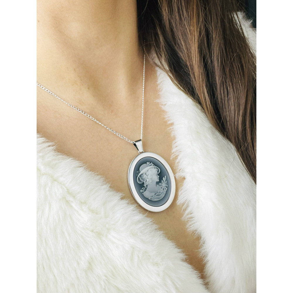 Kamea 925 Silber Anhänger