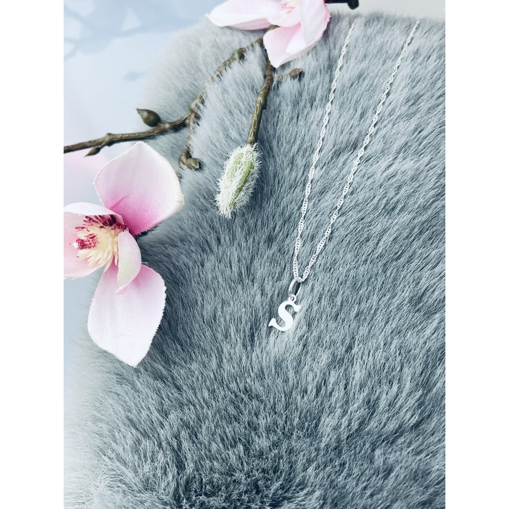 925 Silber Anhänger Buchstabe S Kettenanhänger