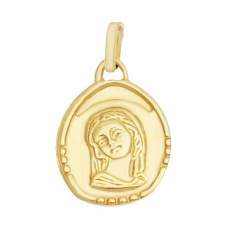Złoty Medalik Zawieszka Matka Boska Madonna