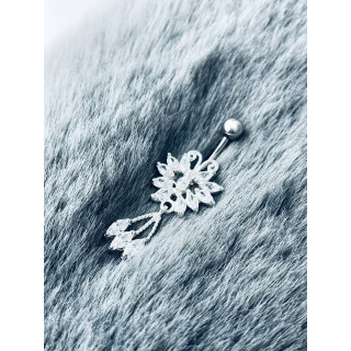 Schmetterling Bauchnabelpiercing Silber 925 Piercingschmuck Banana mit Zirkonia