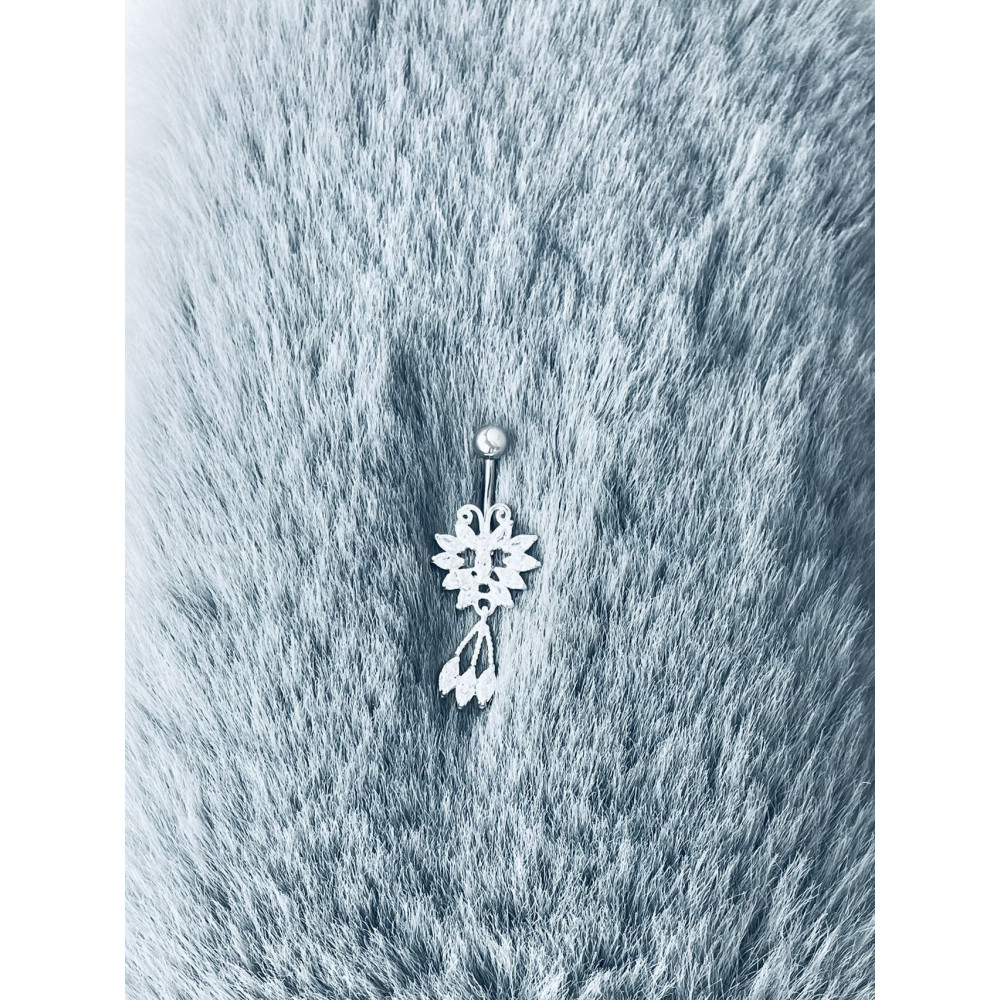 Schmetterling Bauchnabelpiercing Silber 925 Piercingschmuck Banana mit Zirkonia