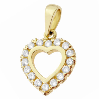 copy of Złoty wisiorek zawieszka rozeta ażurowa