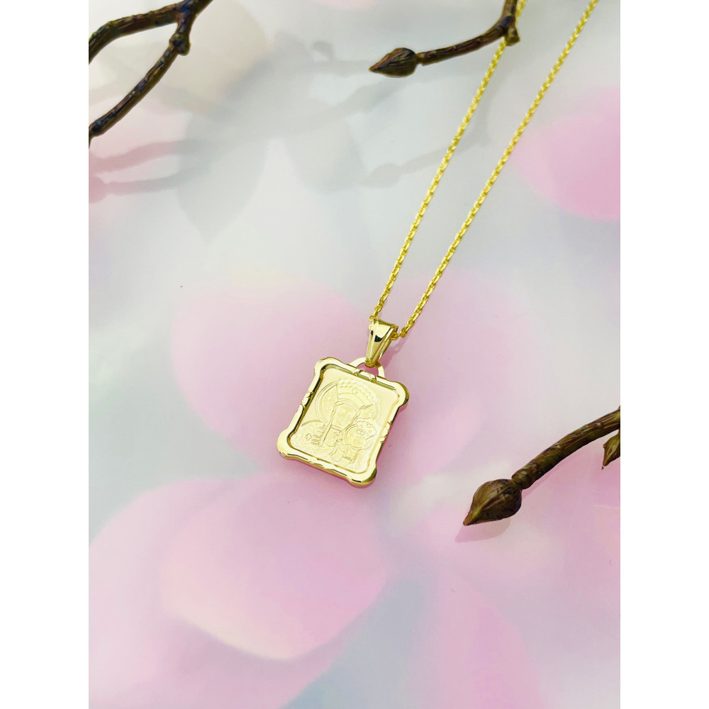 Anhänger Madonna Maria mit Jesuskind Goldanhänger