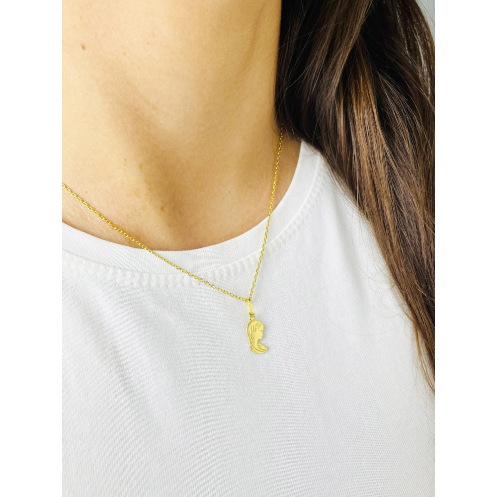 Anhänger Madonna Maria Gelbgold