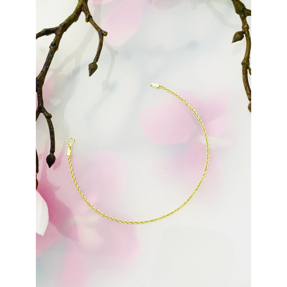 Diamondi Damen Goldarmband Rope Armbänder Kord Magic