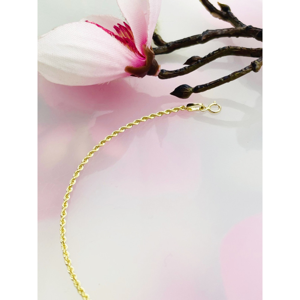 Diamondi Damen Goldarmband Rope Armbänder Kord Magic