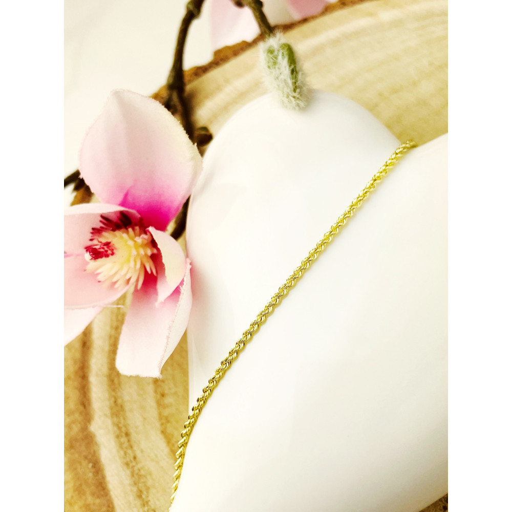 Diamondi Damen Goldarmband Rope Armbänder Kord Magic