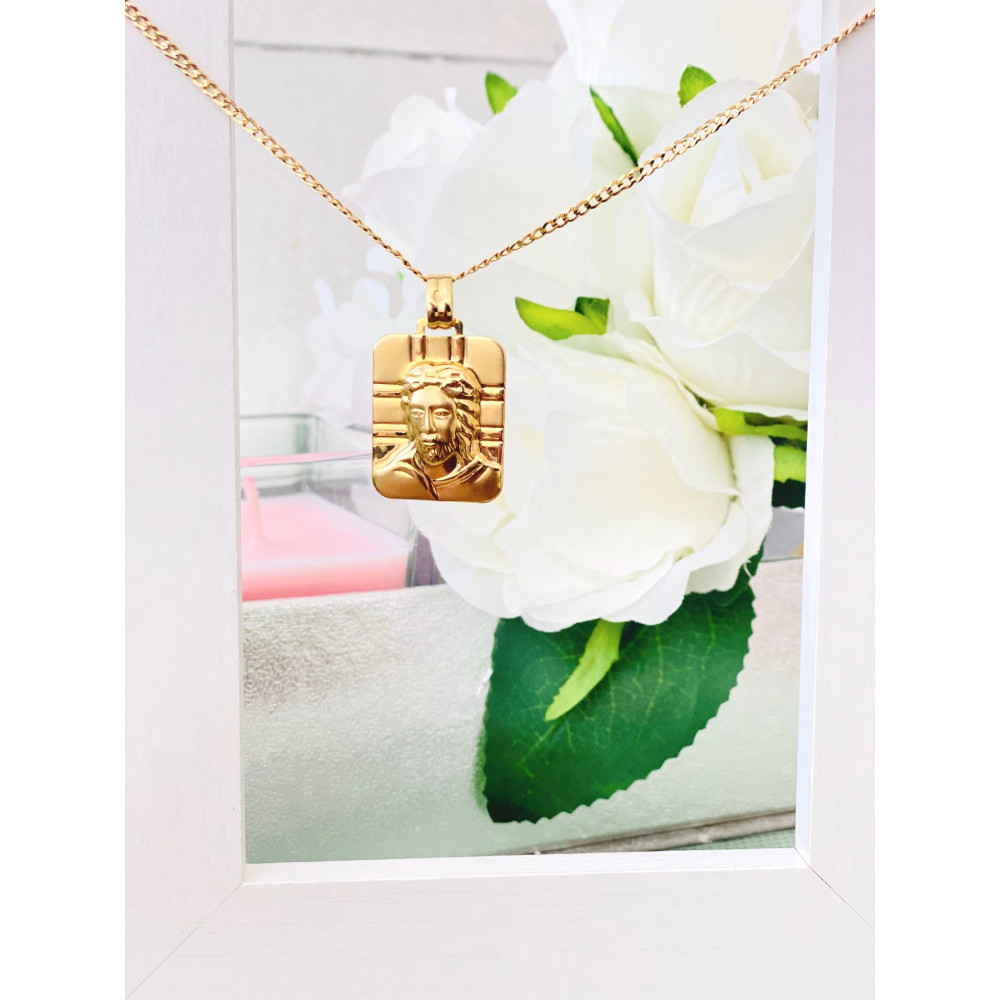 Złoty Medalik Zawieszka Pan Jezus