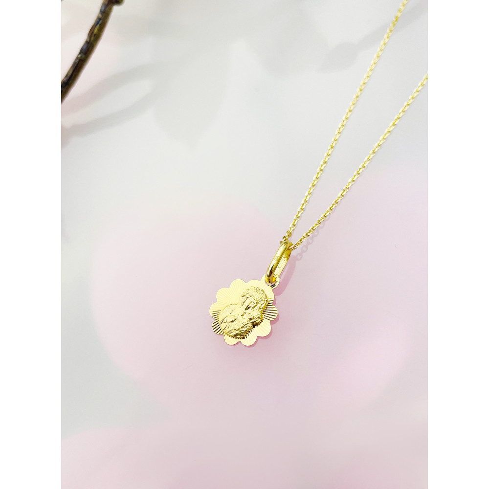 Anhänger Madonna Maria mit Jesuskind Goldanhänger