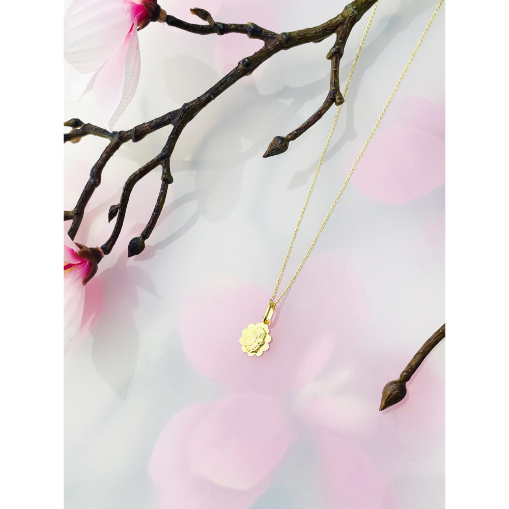 Anhänger Madonna Maria mit Jesuskind Goldanhänger