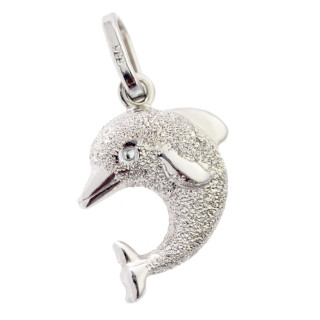 Złoty wisiorek zawieszka delfin