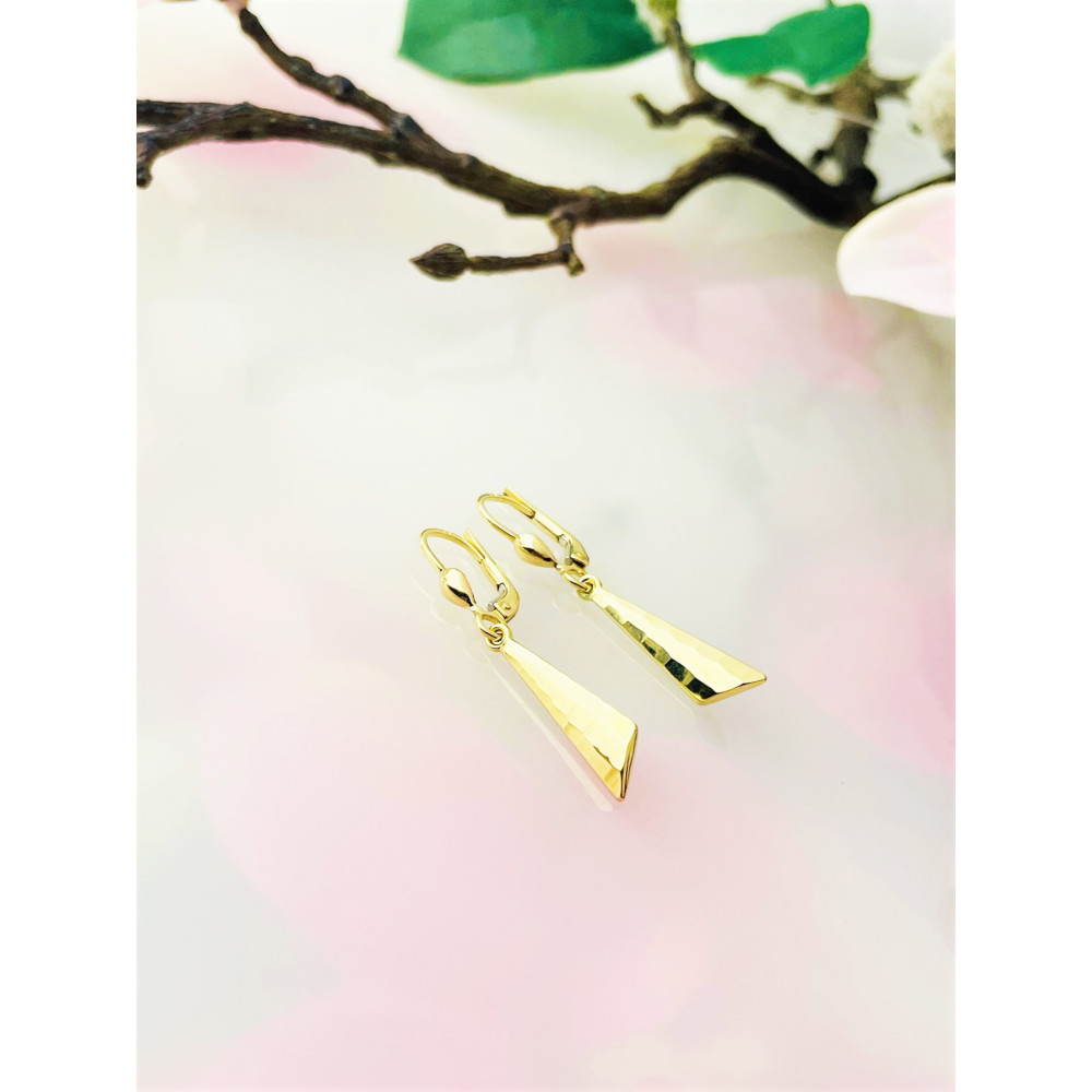 copy of Złote kolczyki wiszące patyczki