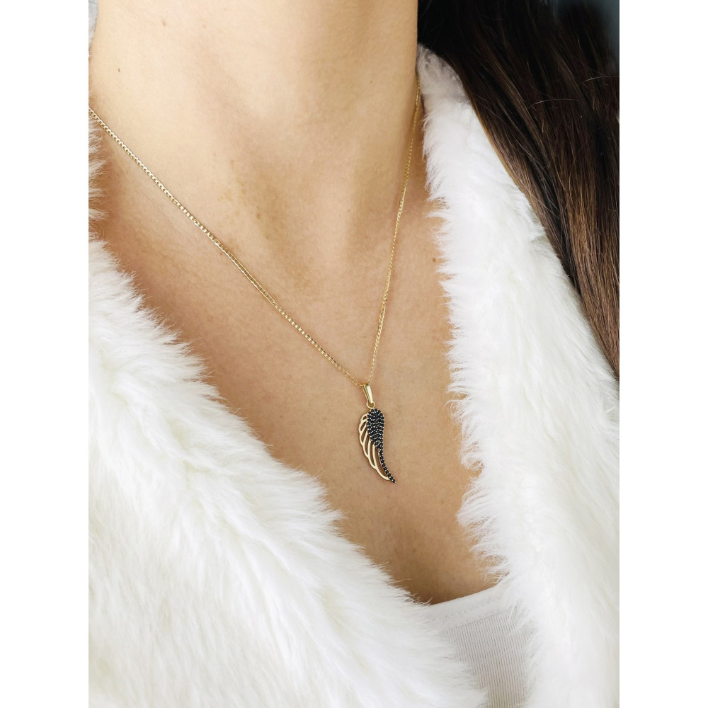 copy of Złoty wisiorek zawieszka rozeta ażurowa