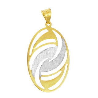 Złoty wisiorek zawieszka ażurowa