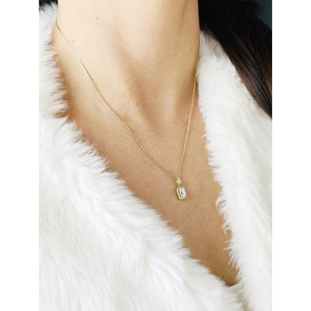 copy of Złoty wisiorek zawieszka rozeta ażurowa