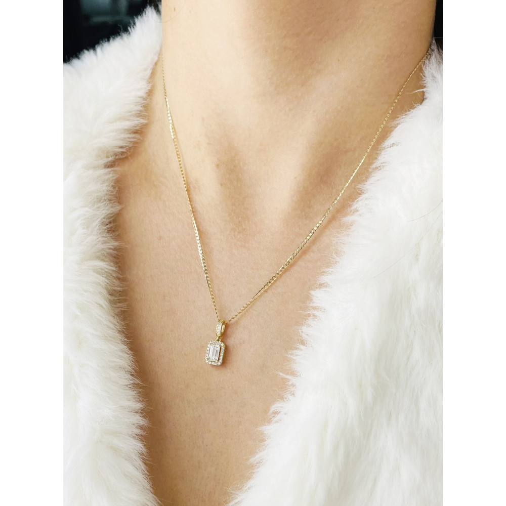 copy of Złoty wisiorek zawieszka rozeta ażurowa