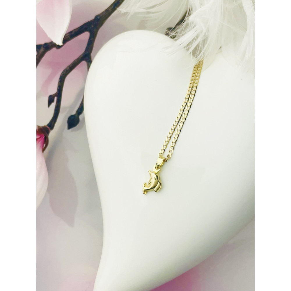 copy of Złoty wisiorek zawieszka rozeta ażurowa